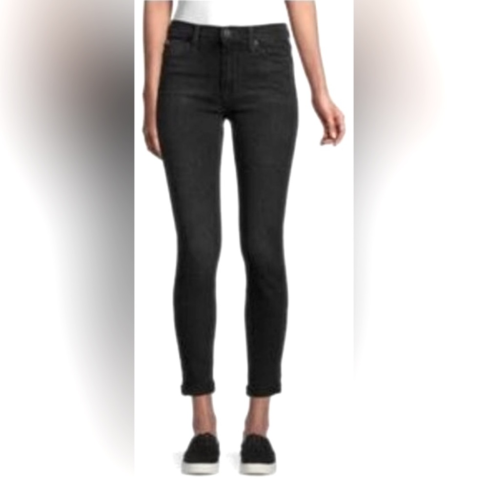 Hudson Harkin Crop Skinny Cuffed Jeans